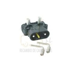 CONECTOR NF80 MACHO CURVO